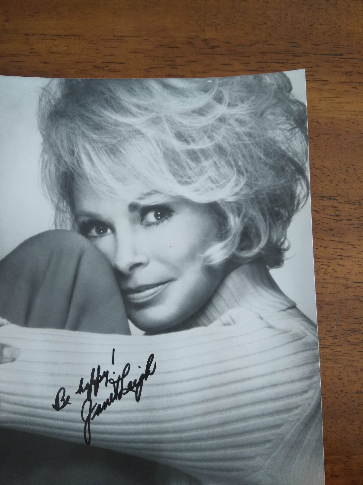 Janet Leigh autographed photo