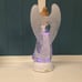10.5 Color Changing LED Light Up Glitter Swirling Angel Holding Star