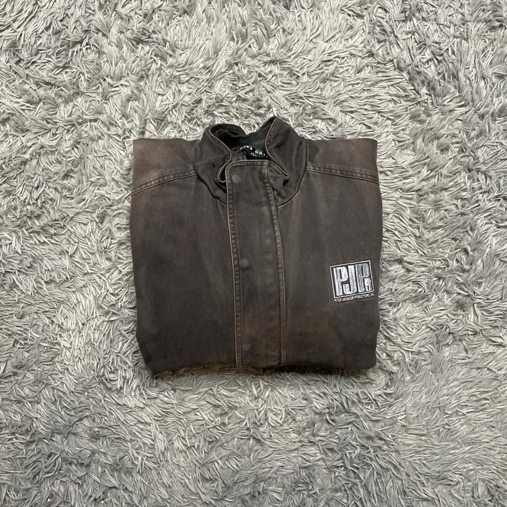 Vintage Nike Golf Heavyweight Carhartt Style Black 90's Zip Up Jacket Size L