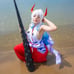 One Piece Yamato Full Cosplay with wig