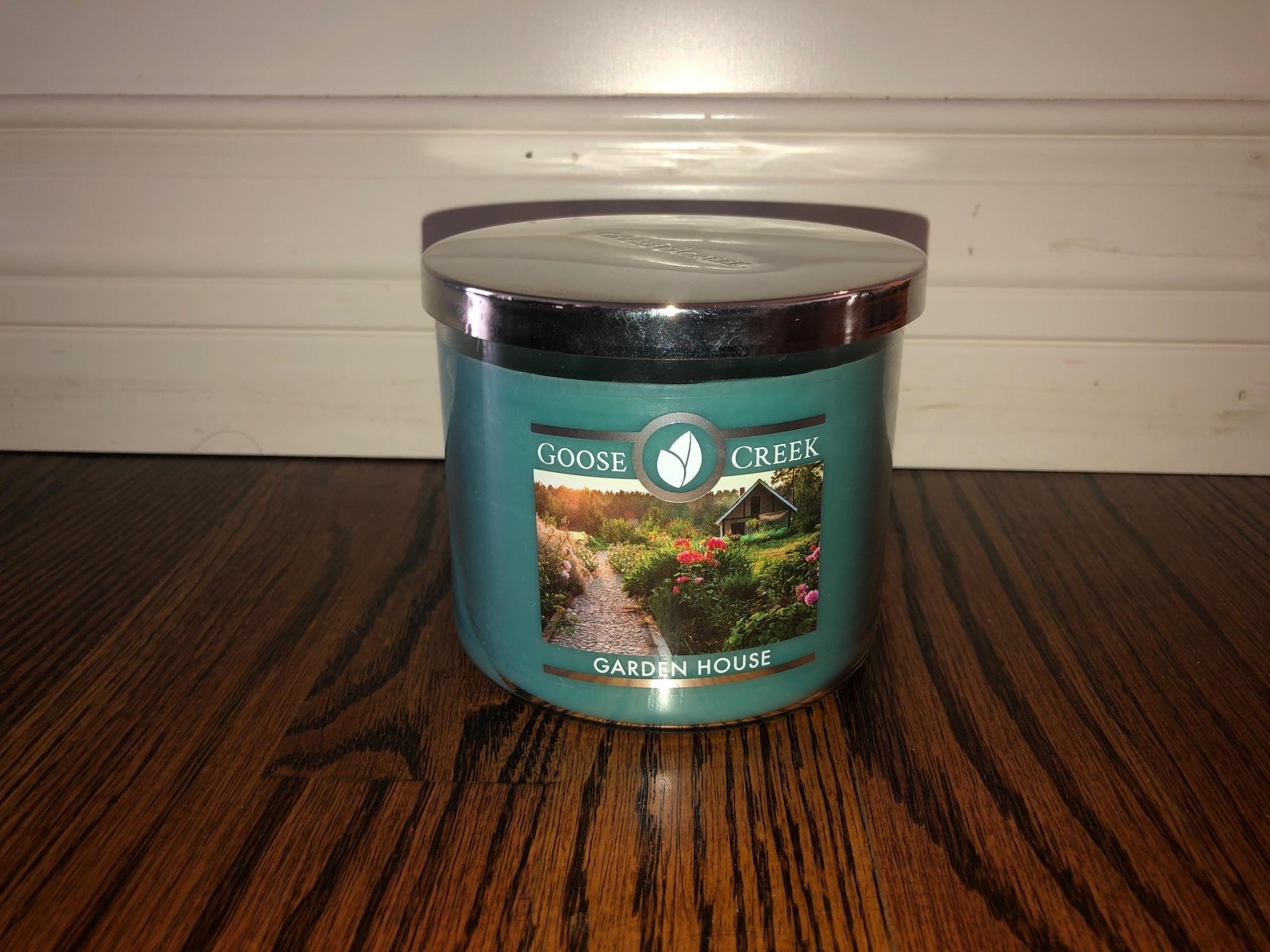 Goose Creek Garden House Three Wick Jar Candle NEW Home Fragrance