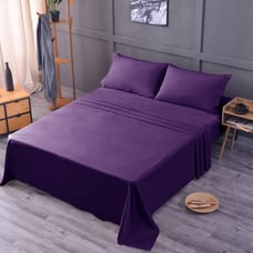 Bamboo Luxury Queen Sheet Set - Purple