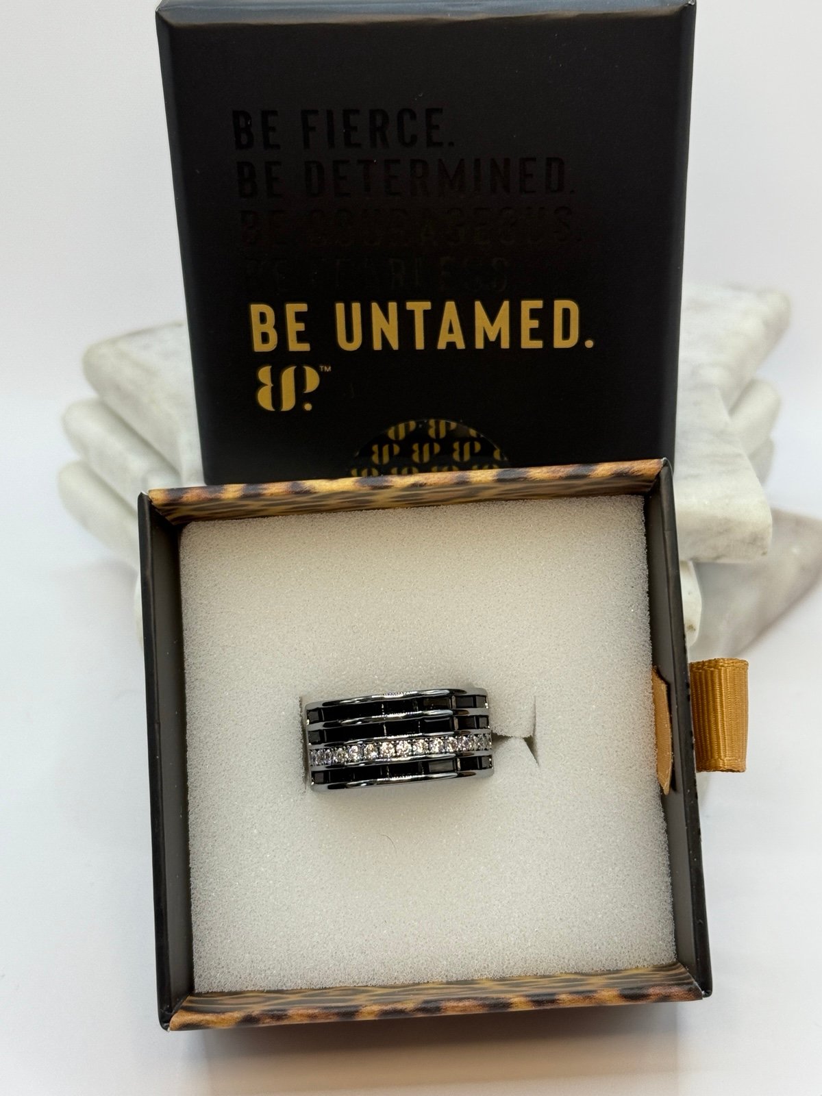 Bomb Party Untamed Unisex Ring “Edge Of The Heard” Size 8