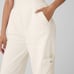 ALO YOGA Sweatpants Sherpa Jogger Logo High Waist Cream Pockets
