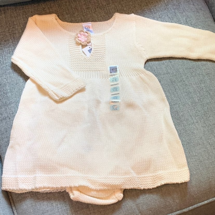 NWT RARE Luxe Vintage Baby Gap Sweater Dress Set