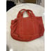 RARE L.L. Bean Signature Salt Wash Boat & Tote Canvas Bag Red Summer