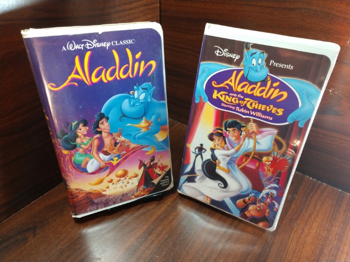 Disney Aladdin+King of Thieves VHS(RARE)