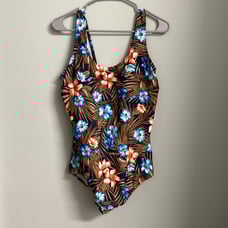 Lands End Women’s Tropical Print One Piece Swimsuit