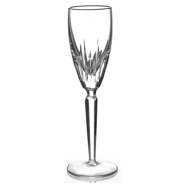 Waterford Platinum Crystal Wine Champagne Flute Silver Rim New (without Box)