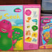 Vintage Barney Hide And Seek Lift And Listen Book with Barney can you sing dvd