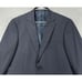 Hart Schaffner Marx Blazer Adult 40R Dark Navy Grid Check Wool Sport Coat Mens