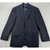 Hart Schaffner Marx Blazer Adult 40R Dark Navy Grid Check Wool Sport Coat Mens