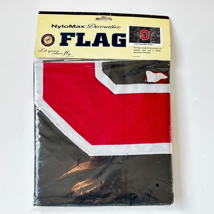 Ohio State University Nylon Flag Banner Buckeye 3 x5 Indoor Outdoor Durable New