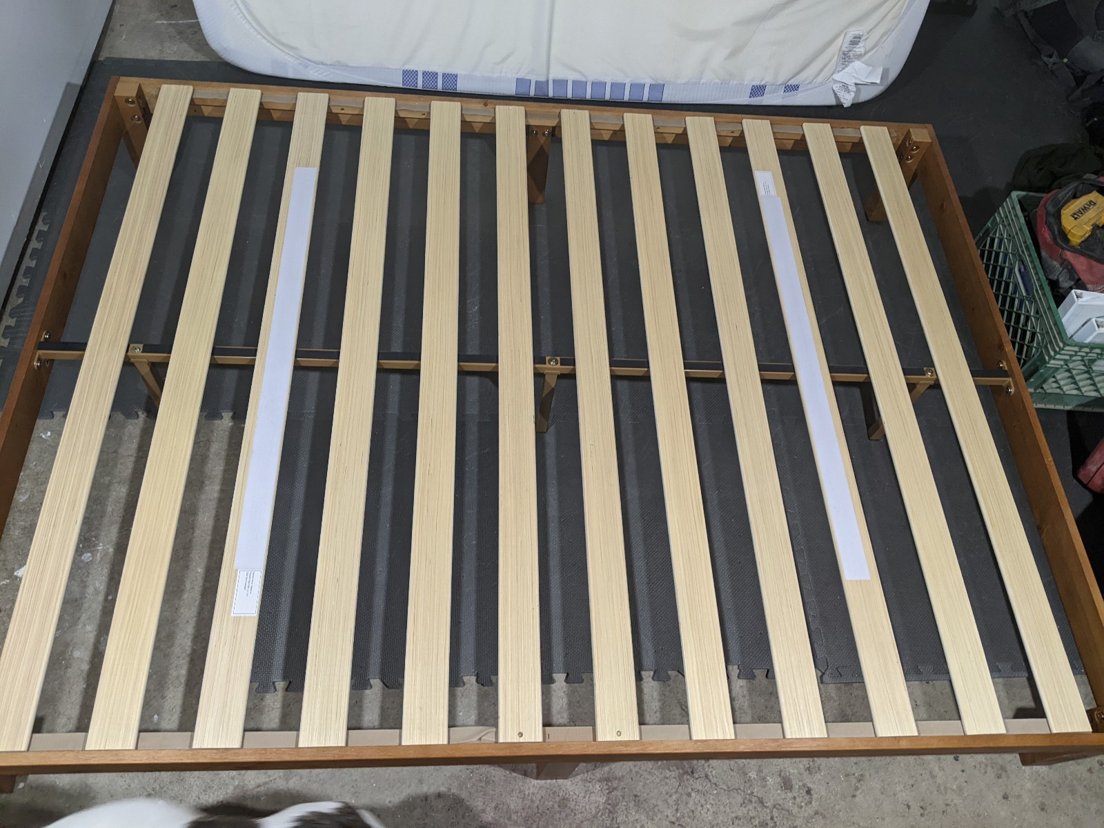 Casper full mattress and bed frame