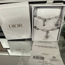 New CD Dior cell phone charm jewelry silver iPhone.