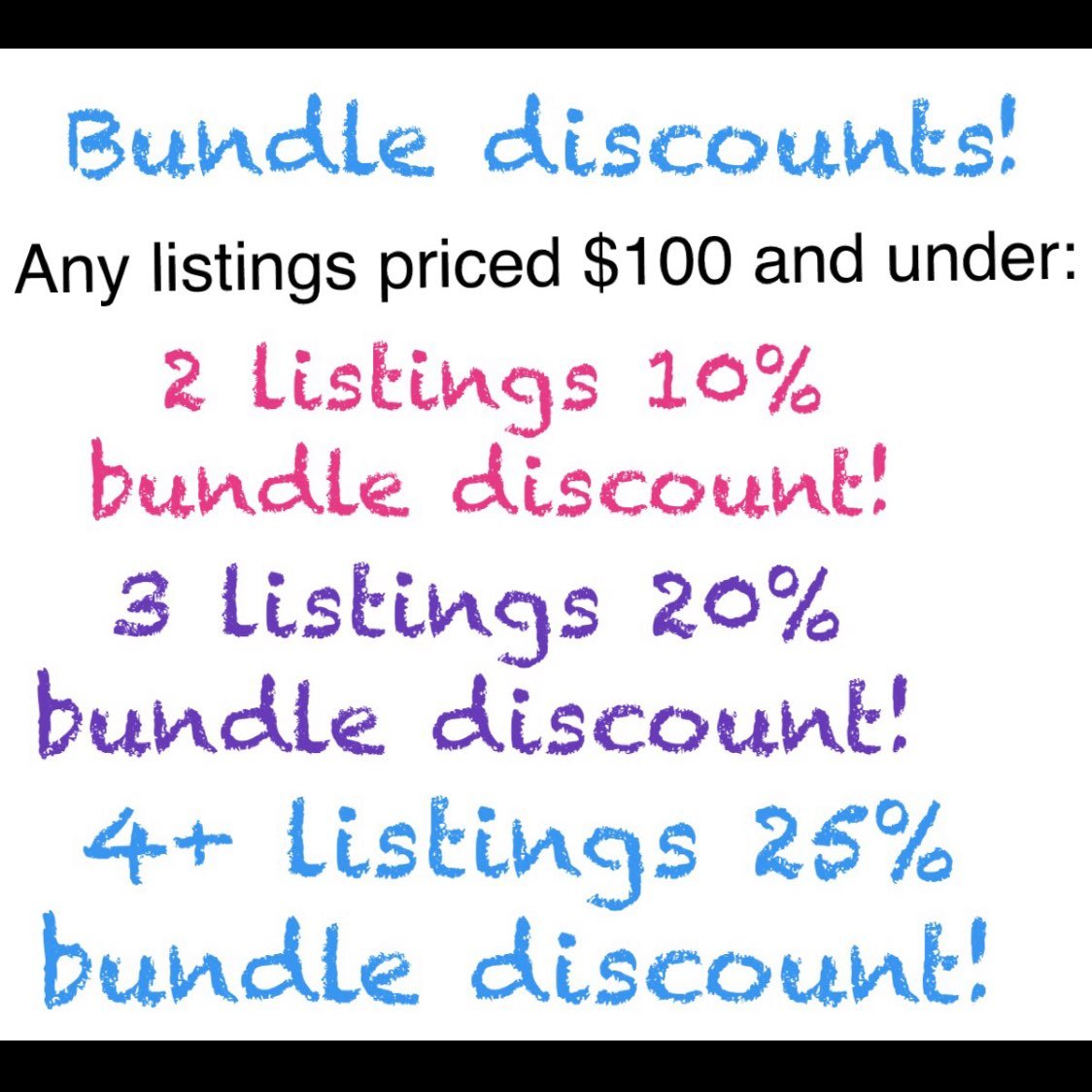 Bundle discount structure