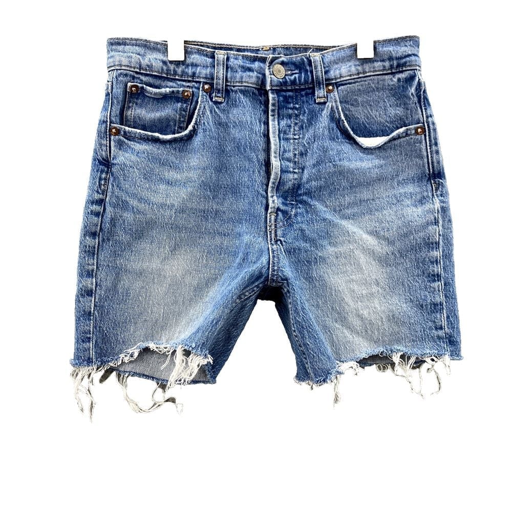 Gap Jean Shorts Women 28x4* Cheeky Straight High Rise Denim Button Fly Jorts 90