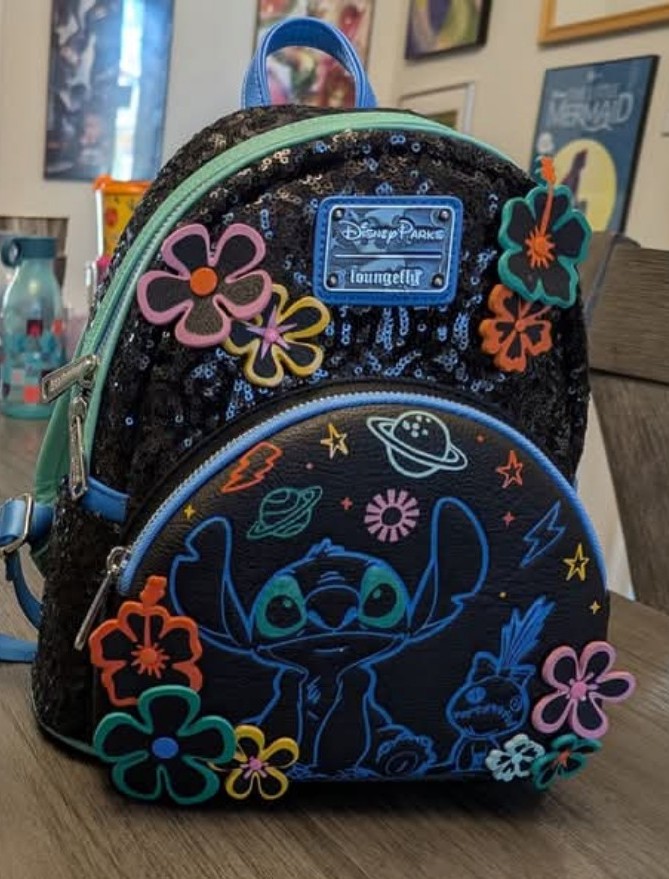 NWT Stitch 626 Day sequins Backpack by Loungefly