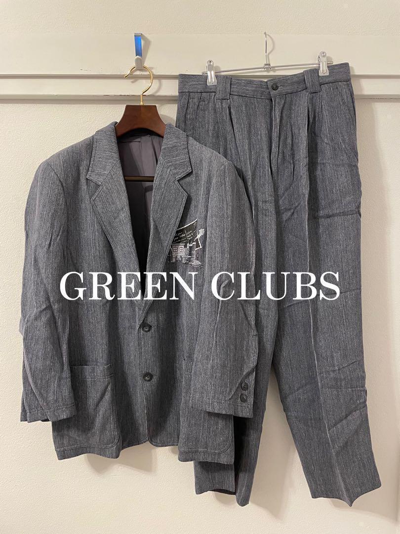 GREEN CLUB 90s Set up Jacket Pants