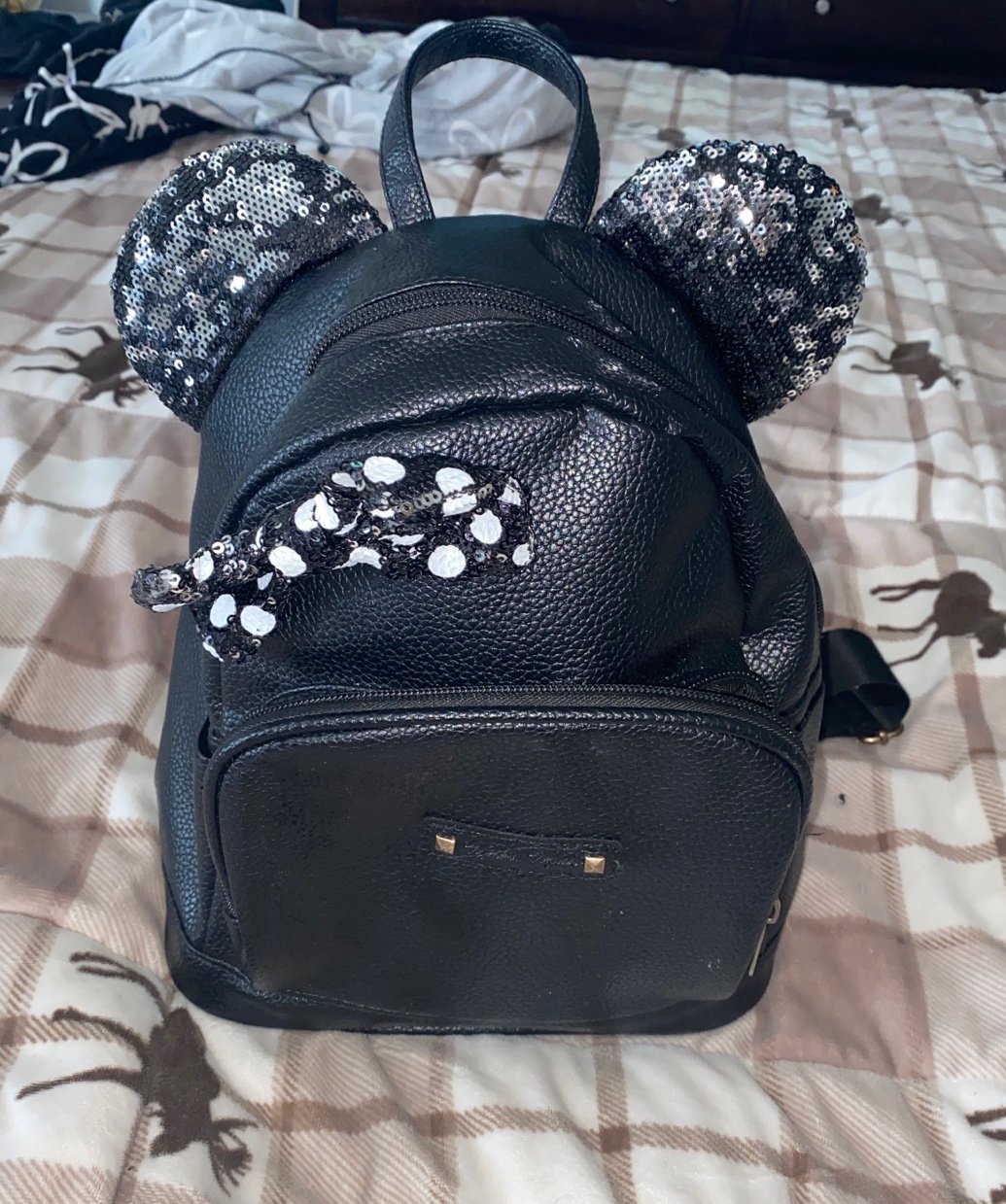 Mickey Mouse Leather Backpacks for Women Mercari