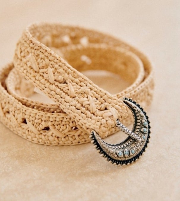 Sezane Raffia Belt