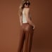 NWT OFFLINE By Aerie Real Luxe Faux Leather Wide Leg Pant, size medium