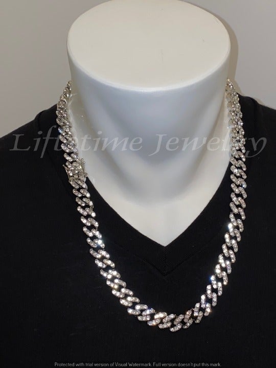 Silver Miami Cuban link chain