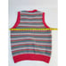 Vintage Rainbow Stripe Button Cardigan Sweater Vest Womens Medium