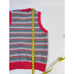 Vintage Rainbow Stripe Button Cardigan Sweater Vest Womens Medium