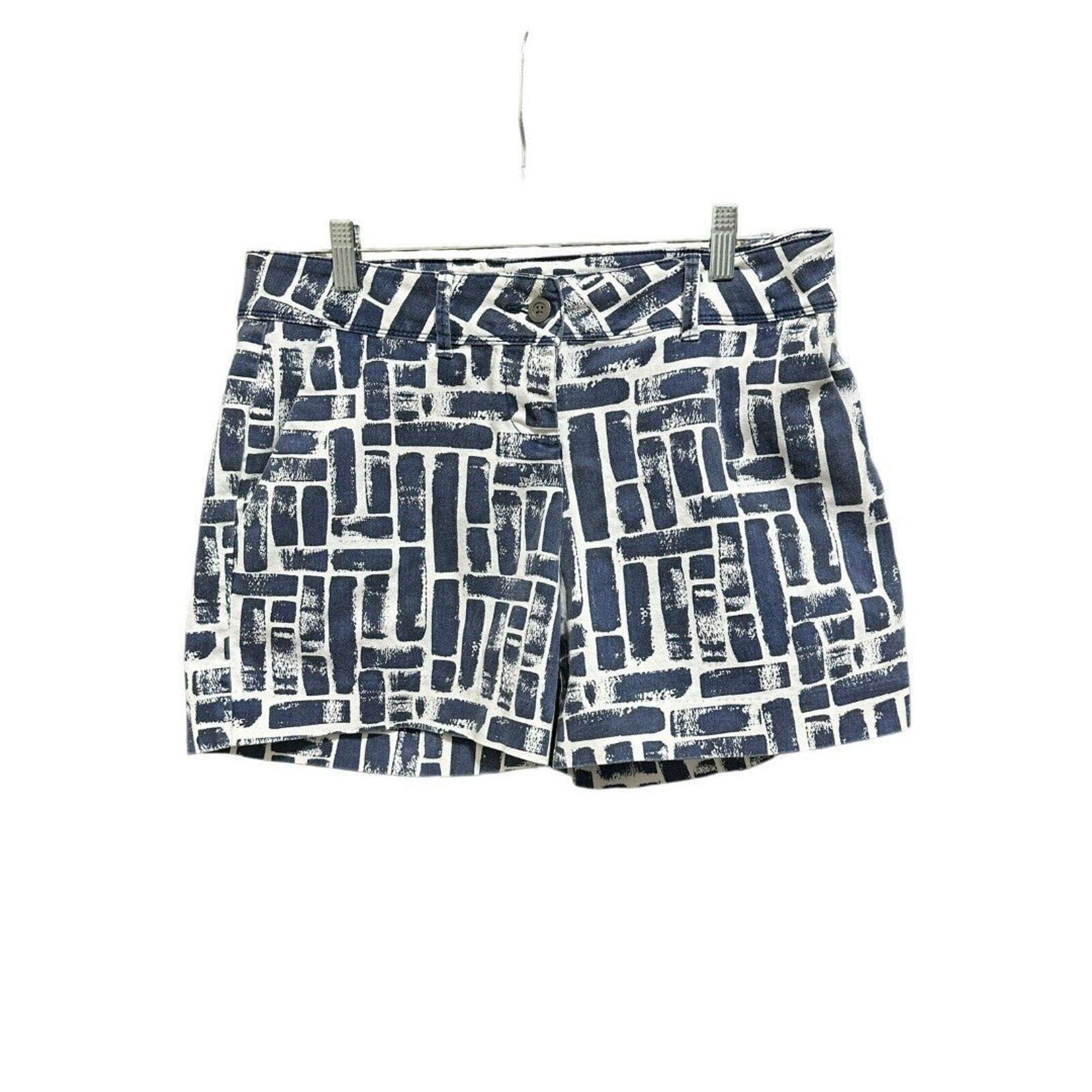 Women's The Limited Shorts, Sz. 10 BLUE & WHITE  PATTERN STRETCH FIT