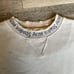 Vintage Acne Studios Flogho Neck Logo Crewneck Sweatshirt Washed Light Grey