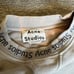 Vintage Acne Studios Flogho Neck Logo Crewneck Sweatshirt Washed Light Grey