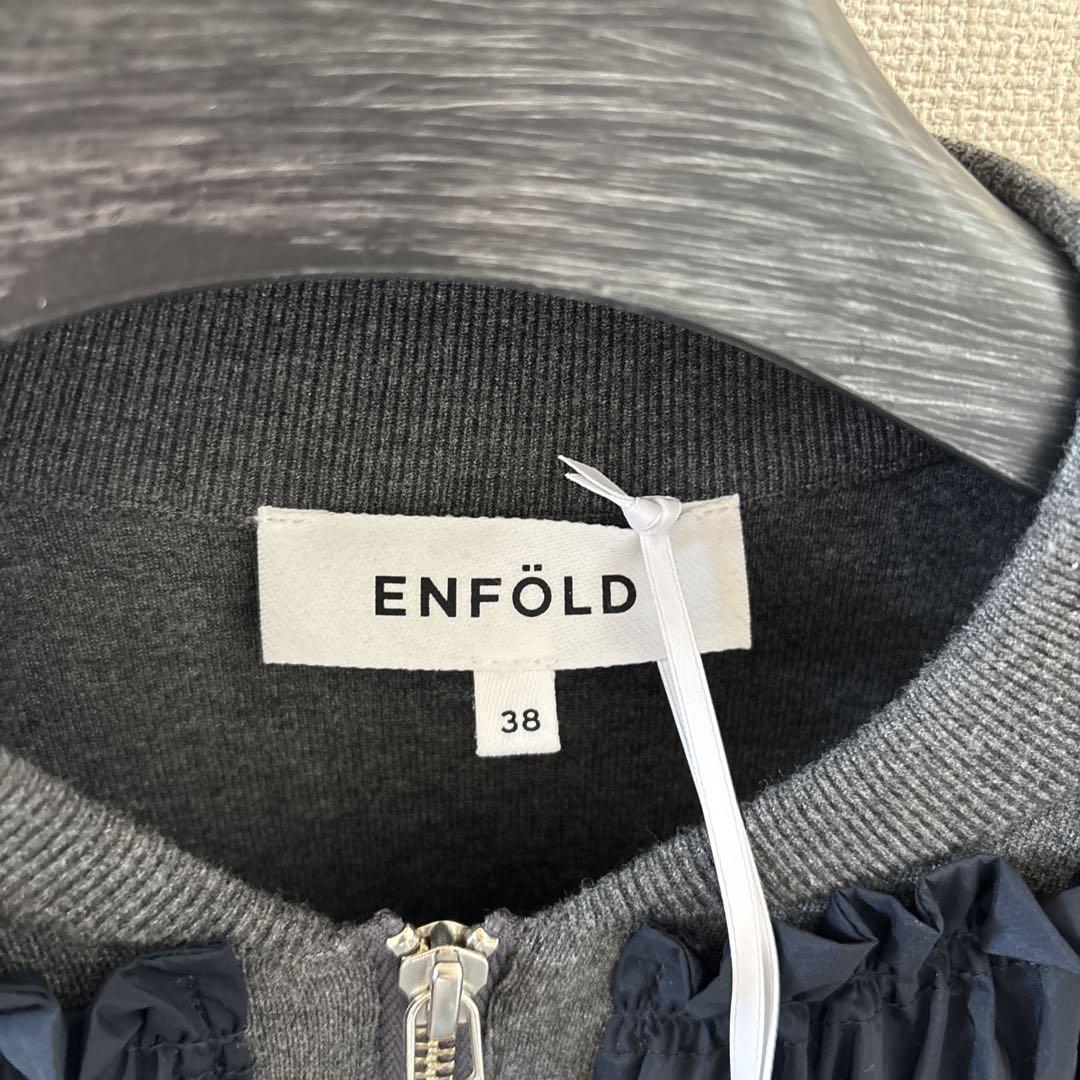 ENFOLD KNIT×TAFFETA BLOUSON 38