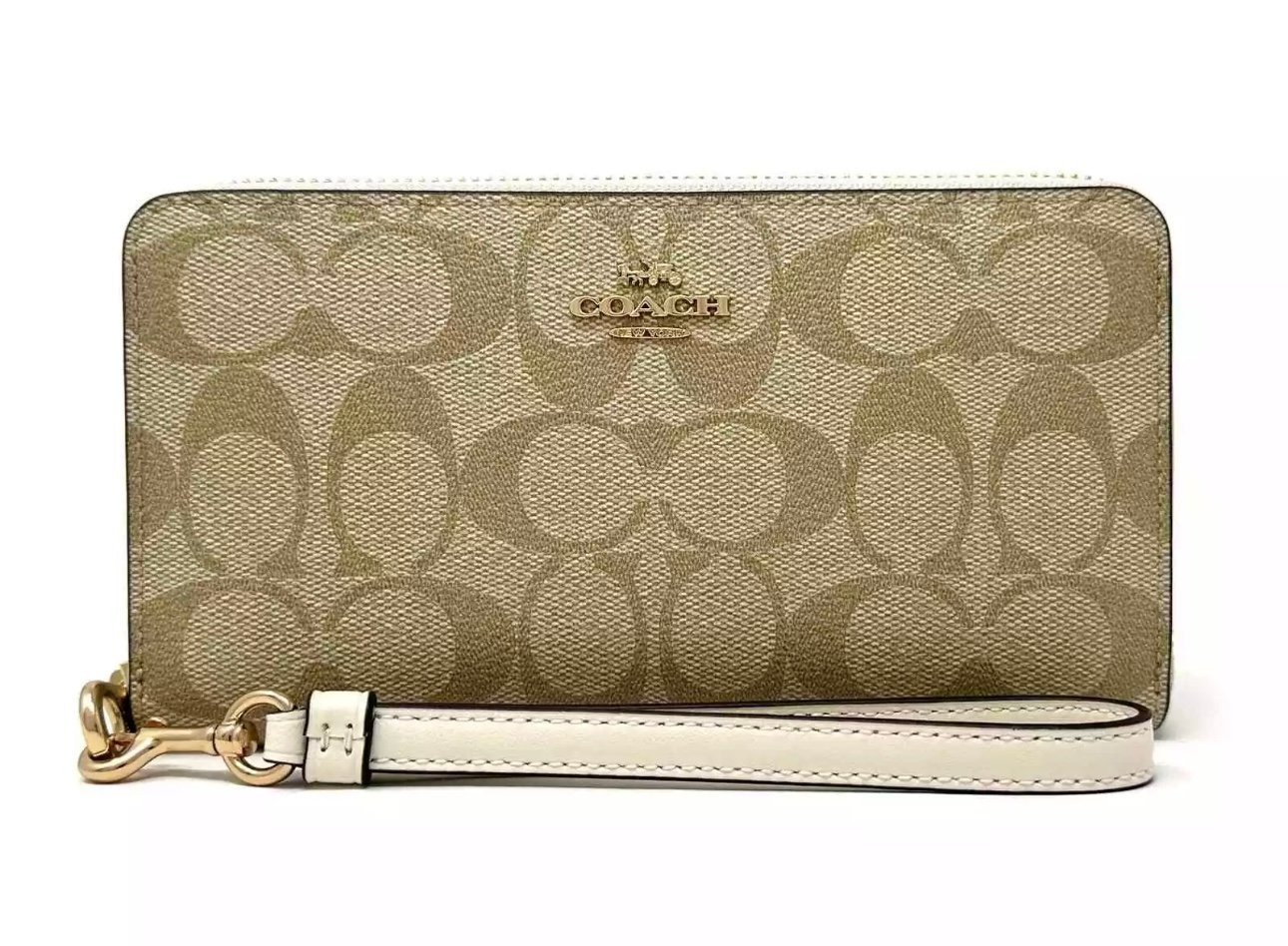 Coach large zip wallet