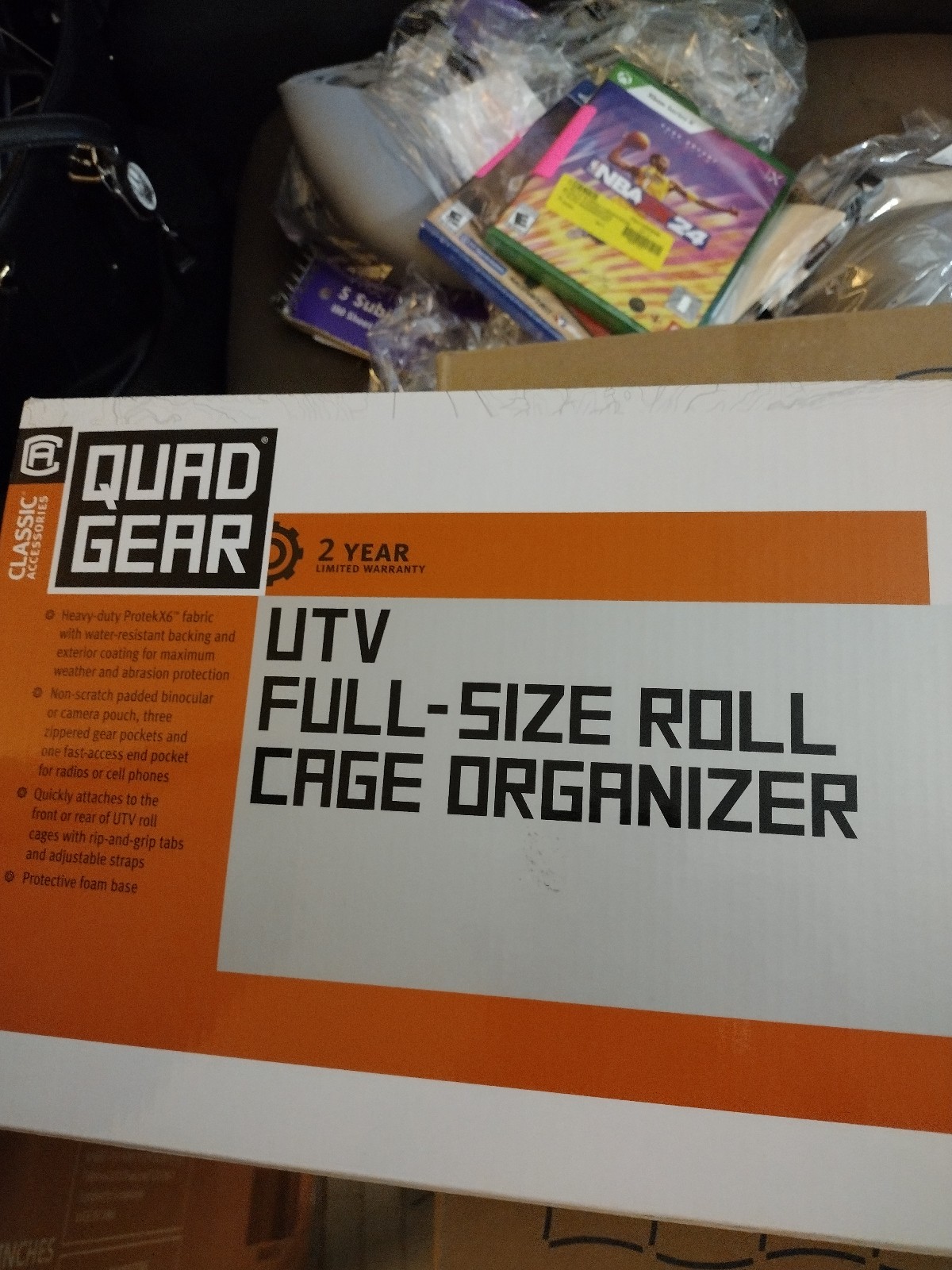 Brand New in Box UTV Roll Cage Organizer