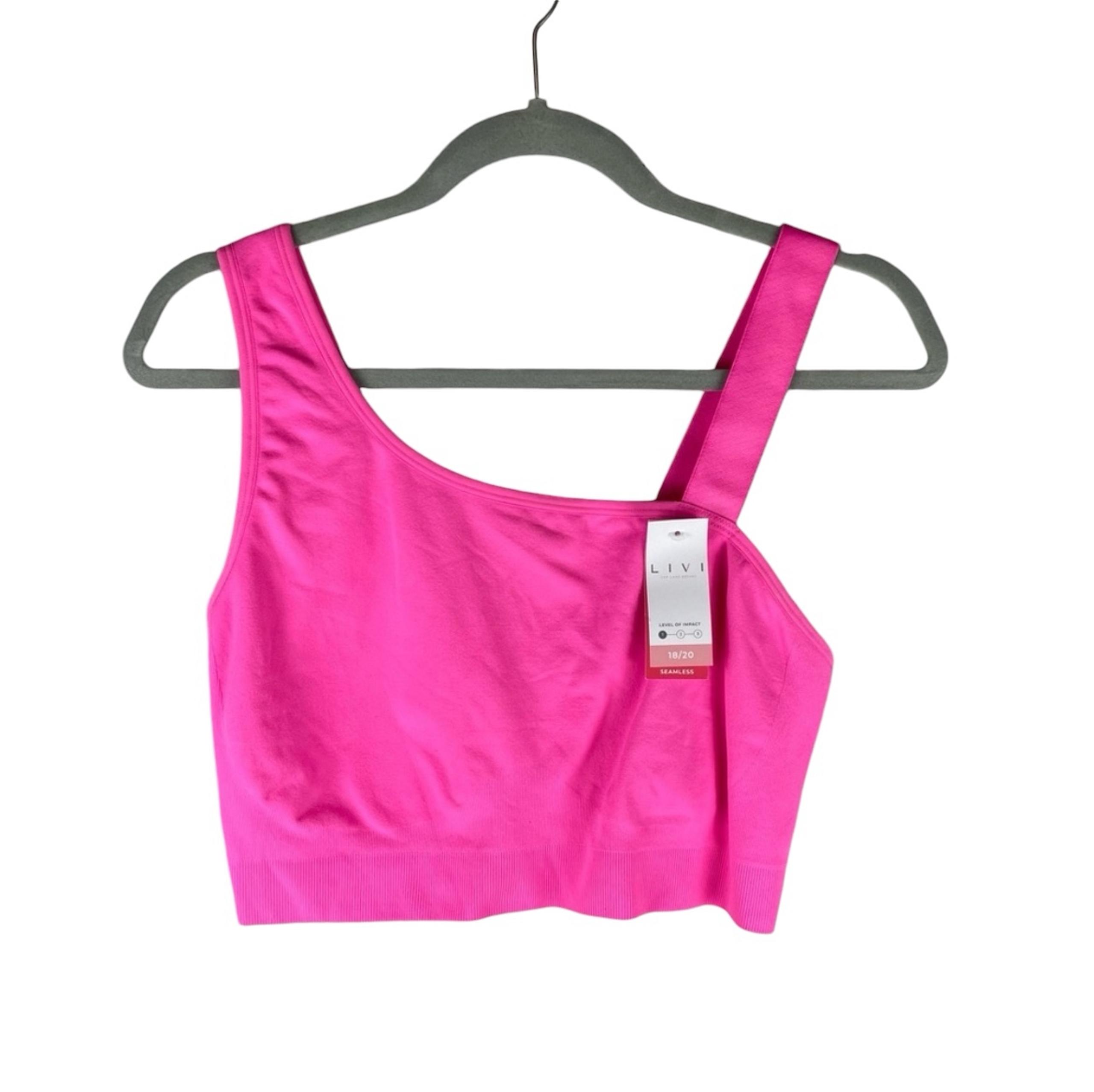 LIVI Active NWT Neon Pink Seamless Sports Bra size 18/20