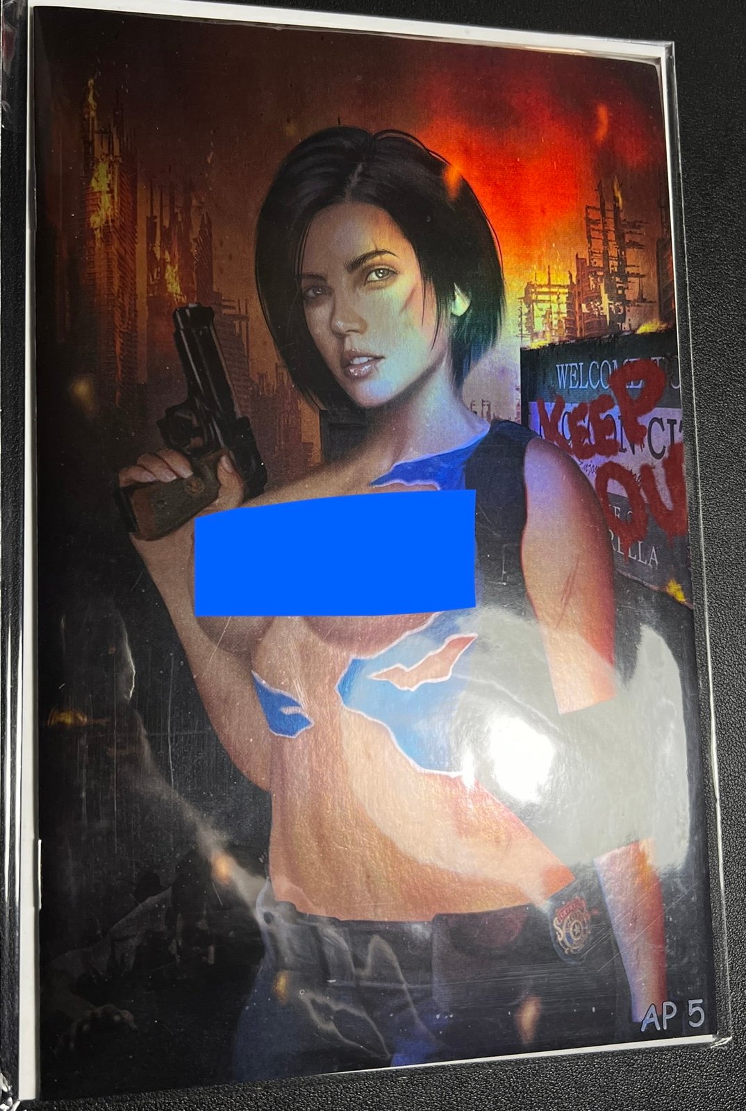Evil Rad #1 Resident Evil Jill Valentine Cosplay Piper Rudich Foil AP #5/5