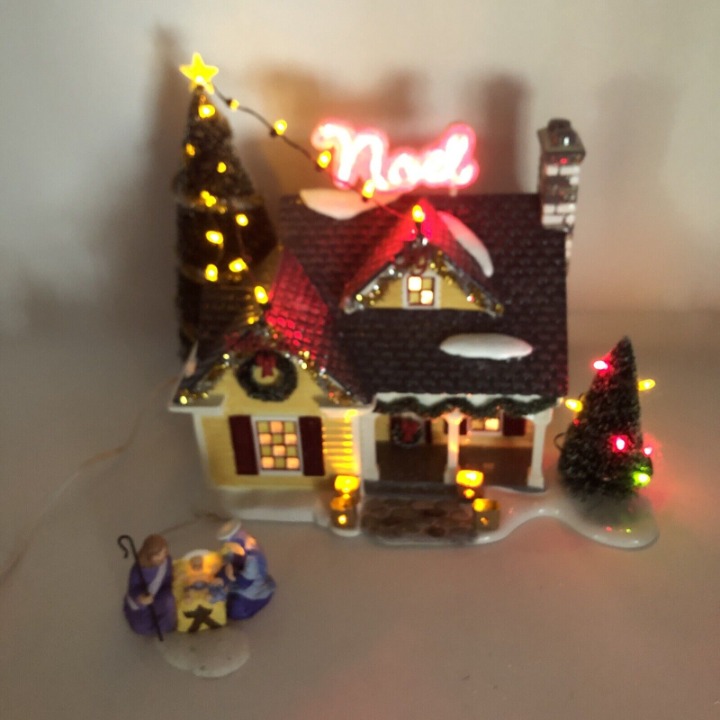 Dept 56 THE NOEL HOUSE Snow shops Village 55341 Christmas Lane Series Nativity Set