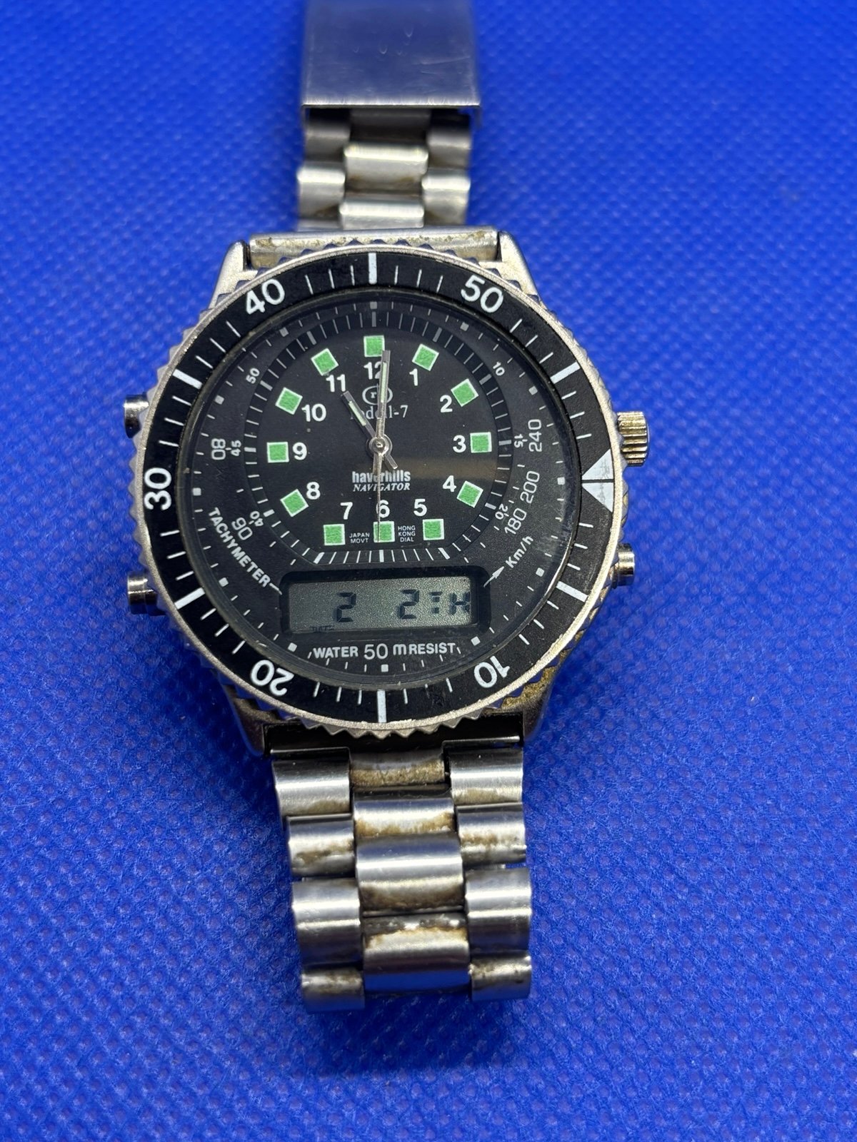 Vintage RODELL 7 HAVERHILLS MILITARY DIVER STYLE BY CITIZEN MIYOTA