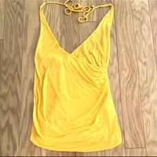 Armani Exchange Yellow Halter