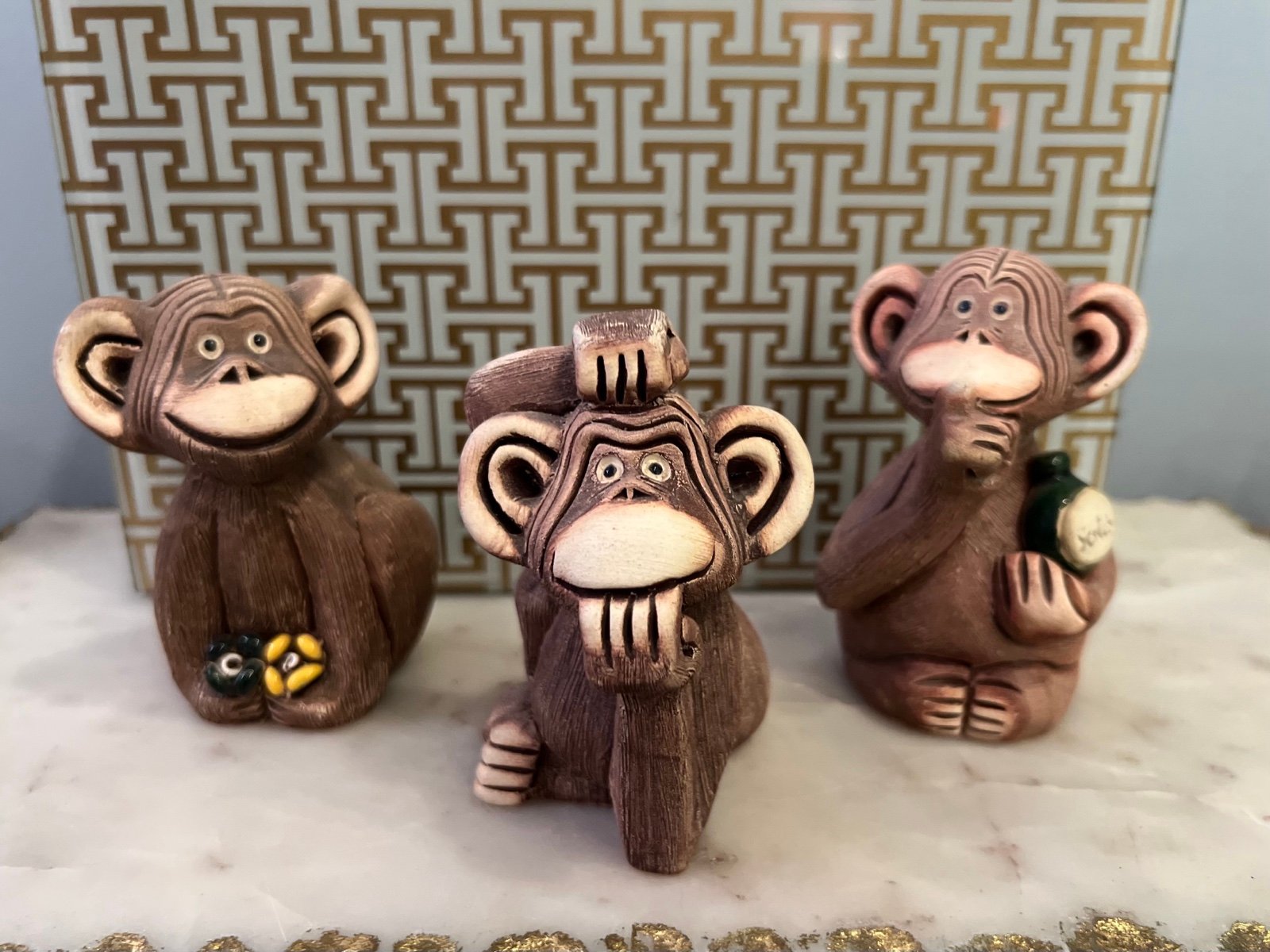 Rinconada Monkey Set Figurines