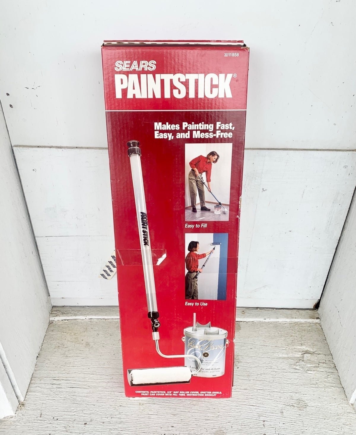 Sears Extendable Refillable Paint Stick Paint Roller Just Fill Up & Paint! NIB