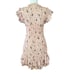 Veronica Beard Size 6 Cici Smocked Floral Mini Dress Ruffles Cottagecore