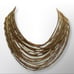 Classic Pegasus Coro Multi-strand Gold Tone Chain Necklace