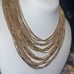 Classic Pegasus Coro Multi-strand Gold Tone Chain Necklace