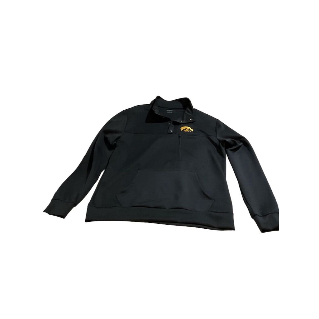 Iowa Hawkeyes Men's L Black Quarter-Zip Pullover Top