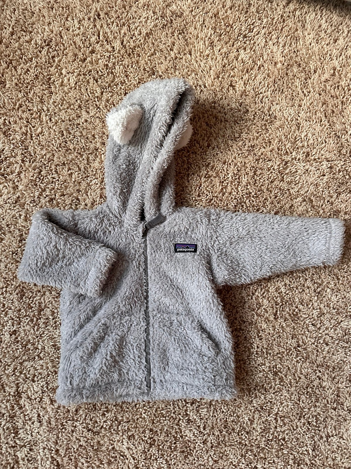 Patagonia Baby Furry Friends Fleece 3-6 Months Salt Grey