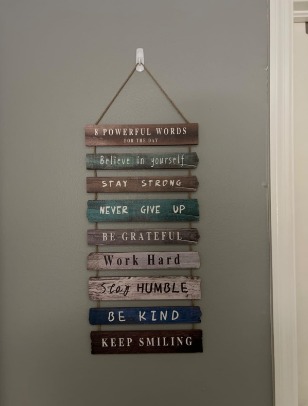 Inspirational Wall Art Decor for Office, Wooden Rustic Hanging Motivational