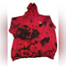 JEFFREE STAR Unicorn Blood Tie Dye Hoodie Sweatshirt Red Black Women's 2XL
