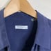 Equipment Femme Navy Blue Button Down 100% Silk Dress Size Medium